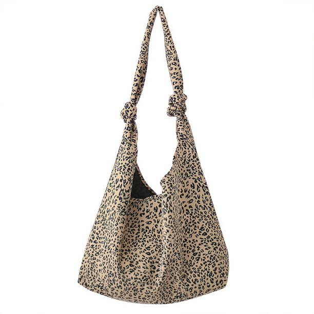 New Womens Leopard Handle Large Tote Hobo Handbag Shopper Crossbody Shoulder Bag 